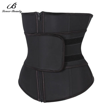 Lover Beauty Plus Size Body Shaper Latex Waist Trainer Corset Underbust Slimming Waist Body Belt Girdle Firm Control Shapewear-B