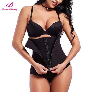 Lover Beauty Clip and Zip Waist Trainer Corset Women Neoprence Worked Out Sweat Double Layer-high Compression Body Shapers