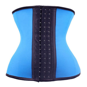 MASS21 Waist Trainer Corset 100% Latex Corset Sexy Women Latex Waist Cincher Slimming Shapewear Bodysuit -A
