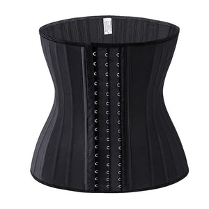 Women Waist Cinchers Body Shapers 25 Steel Bones Latex Corset Waist Training Trainer Corset Underbust Shapewear Female Corset#15