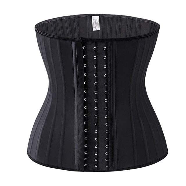 Women Waist Cinchers Body Shapers 25 Steel Bones Latex Corset Waist Training Trainer Corset Underbust Shapewear Female Corset#15
