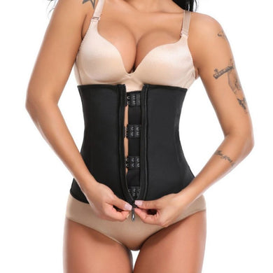 2019 Firm Latex Waist Trainer Belts Zipper Underbust Slim Tummy Waist Cinchers Female Firm Corset Body Shapers Slim Shaper Belts