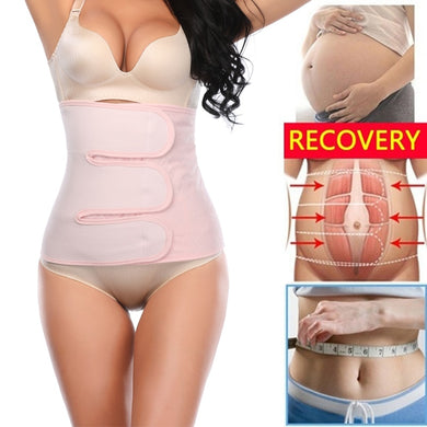 Postpartum Girdle C-Section Recovery Belt Back Support Belly Wrap Belly Band Shapewear Waist Trainer Body Shaper Corset