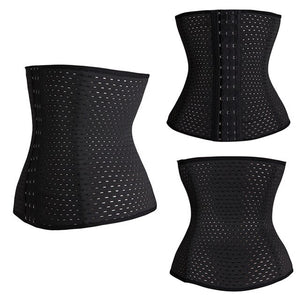 Women Waist Trainer Steel Bone Cincher Corset Belt Shaper Body Shapewear Underbust Control Elasticat Slimming Tummy Belt Fajas