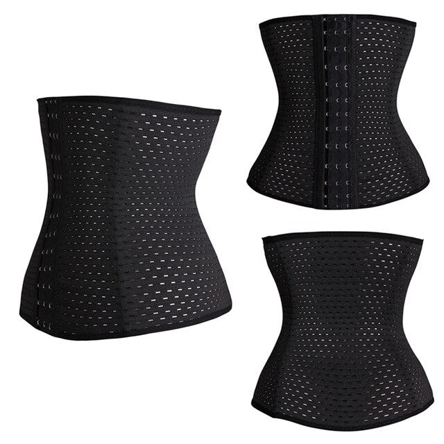 Women Waist Trainer Steel Bone Cincher Corset Belt Shaper Body Shapewear Underbust Control Elasticat Slimming Tummy Belt Fajas