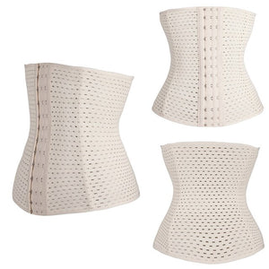 Women Waist Trainer Steel Bone Cincher Corset Belt Shaper Body Shapewear Underbust Control Elasticat Slimming Tummy Belt Fajas