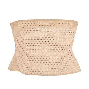 Women Hollow Breathable Elastic Waist Trainer Slimming Belly Band Tummy Compression Band Support Girdle Invisible Body Shaper