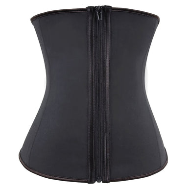 Hooks And Zipper Rubber Latex Waist Trainer Sexy Women Slimming Body Shaper Corsets Underbust Waist Cincher Corset Tops