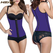 HEXIN100% Latex Waist Trainer Cincher Faja Girdle Full Vest Body Shaper Steel Boned Corset Women Shapewear Plus Size Shapers
