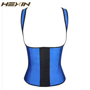 HEXIN Latex Vest Waist Trainer Classic Vest Waist Cincher Black Fajas Reductoras Plus Size Body Shaper Women Shaperwear