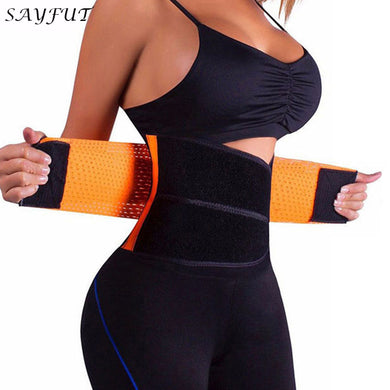 SAYFUT Waist Trainer Breathable Sweat Belt Instantly adjustable Waist Cincher Girdles Body Shaper for Women Control Tummy Corset