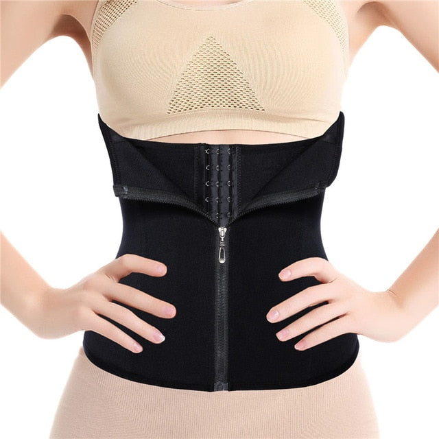New Waist Trainer Seamless Belt Hourglass Zipper Corset for Women Weight Loss hot Body Shaper Modeling Strap Slimming Shapewear