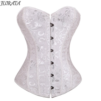 New Waist Trainer Corset Sexy Whiate Body Shaper Slim Corsets And Bustiers Overbust Floral Tummy Control Girdle Black Tops