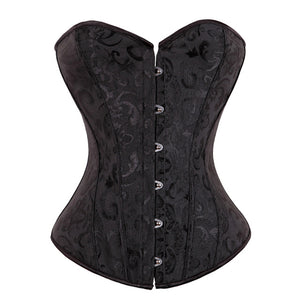 New Waist Trainer Corset Sexy Whiate Body Shaper Slim Corsets And Bustiers Overbust Floral Tummy Control Girdle Black Tops