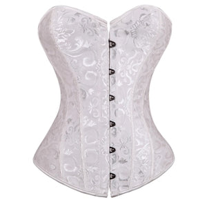 New Waist Trainer Corset Sexy Whiate Body Shaper Slim Corsets And Bustiers Overbust Floral Tummy Control Girdle Black Tops
