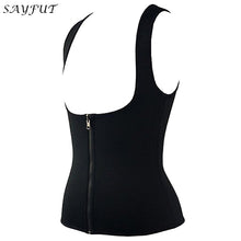 SAYFUT Hot Sweat Workout Slimming Neoprene Tank Top Vest Waist Trainer Shirt Body Shapers for Weight Loss Push Up Shapewear
