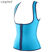 SAYFUT Hot Sweat Workout Slimming Neoprene Tank Top Vest Waist Trainer Shirt Body Shapers for Weight Loss Push Up Shapewear