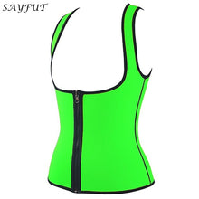 SAYFUT Hot Sweat Workout Slimming Neoprene Tank Top Vest Waist Trainer Shirt Body Shapers for Weight Loss Push Up Shapewear