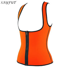 SAYFUT Hot Sweat Workout Slimming Neoprene Tank Top Vest Waist Trainer Shirt Body Shapers for Weight Loss Push Up Shapewear