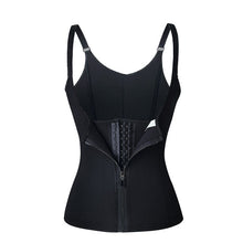 Adjustable Shoulder Strap Waist Trainer Vest Corset Women Zipper Hook Body Shaper Waist Cincher Tummy Control Slimming Shapewear