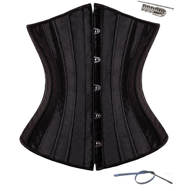 NEW Good Quality Spiral Steel Boned Corsets And Bustiers Underbust Floral Corsets Waist Trainer Cincher Body Shaper Slimming