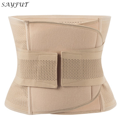 SAYFUT Breathable Adjustable Slimming Belt Body Shaper Corset Waist Trainer Slim Waist Cincher Tummy Control Modeling Strap