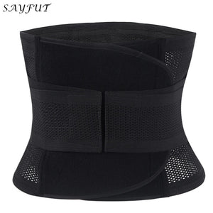SAYFUT Breathable Adjustable Slimming Belt Body Shaper Corset Waist Trainer Slim Waist Cincher Tummy Control Modeling Strap
