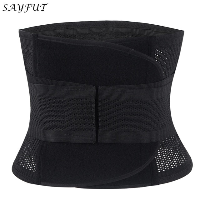 SAYFUT Breathable Adjustable Slimming Belt Body Shaper Corset Waist Trainer Slim Waist Cincher Tummy Control Modeling Strap