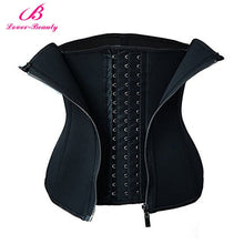 Lover Beauty Clip and Zip Waist Trainer Corset Women Neoprence Worked Out Sweat Double Layer-high Compression Body Shapers