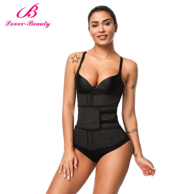 Lover Beauty Abdominal Belt High Compression Zipper Plus Size Latex Waist Cincher Corset Underbust Body Sweat Waist Trainer C