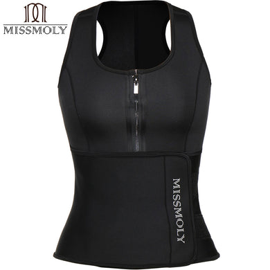 Women Waist Trainer Workout Slimming Sweat Vest Belt Body Shaper Neoprene Sauna Plus size Shapewear Corset Weight Loss Slimmer