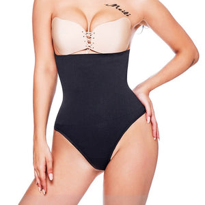 Women Seamless High Waist Trainer Tummy Control Thong Body Shaper Panty Underwear Shapewear Panties Waist Cinchers