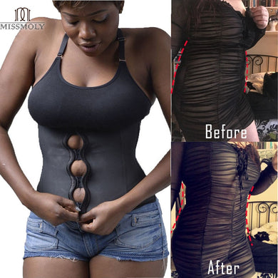 Miss Moly Latex Rubber Waist Trainer Body Shaper Modeling Belt Women 6XL Plus Size Cincher Corset Tummy Control Slimming Sheath