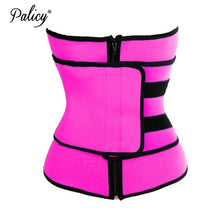 Palicy Belly Fat Burner Sweat Waist Trimmer Neoprene Body Shaper Women Stomach Slimming Belt with Zipper Plus Size Waist Trainer