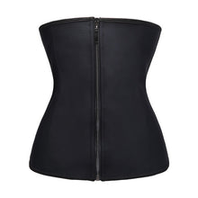 Women Latex Zipper Hook Underbust Corset Waist Trainer Cincher Body Shaper for Weight Loss Girdle Shapewear Belt Plus Size S-6XL