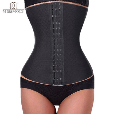 Women Underbust Waist Trainer Corset Steel Boned Hourglass Body Shaper Plus Size XS-XL Black Girdle Waist Cincher  US