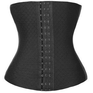 Women Underbust Waist Trainer Corset Steel Boned Hourglass Body Shaper Plus Size XS-XL Black Girdle Waist Cincher  US