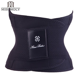 Miss Moly Waist Trainer Modeling Belt Thermo Body Shaper Sweat Shapewear Tummy Slimming Sheath Woman Neoprene Fitness Corset