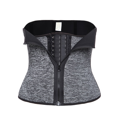 Abdominal Belt 9 Steel Boned High Compression Zipper Neoprene Waist Trainer Cincher Corset Body Fajas Sweat Wrap Slimming Belt