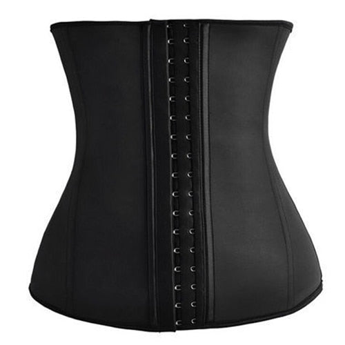 Latex Waist Cincher Waist Training Corsets and Bustiers Steel Boned Corselet Workout Rubber Shaper Slimming Belt Women Underbust