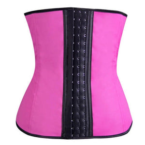Latex Waist Cincher Waist Training Corsets and Bustiers Steel Boned Corselet Workout Rubber Shaper Slimming Belt Women Underbust