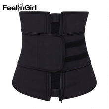 Feelingirl Zipper&Hooks Women Latex Steel Boned Corset Waist Trainer Cincher Tummy Control Shapewear For Weight Loss