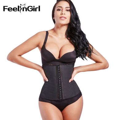 Big Discount! 9 Steel Boned Corset 100% Latex Waist Trainer For Women Latex Waist Cincher Belt Body Shaper Women Shapewear