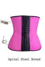 Big Discount! 9 Steel Boned Corset 100% Latex Waist Trainer For Women Latex Waist Cincher Belt Body Shaper Women Shapewear