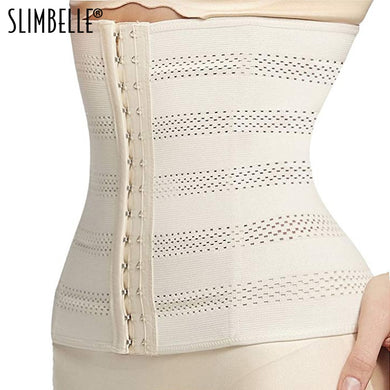 Women's Breathable Elastic Corset Waist Trainer Cincher Belt Shapewear Body Shaper Plus Size Shapewear Slimming Belt