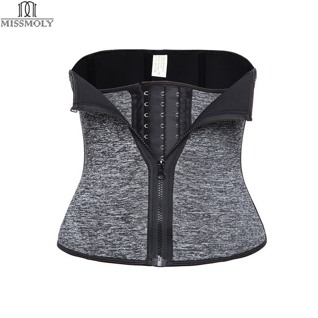 Miss Moly Waist Trainer Cincher Body Shaper Modeling Belt Tummy Control Strip Promote Sweat Slimming Shapewear Reducing Corset