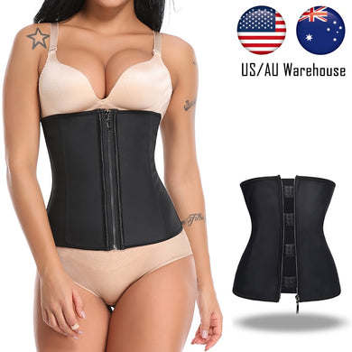 Miss Moly Waist Trainer Latex Body Shaper Underbust Slimming Cincher Shapewear Modeling Belt Underwear Woman Corset Shapers