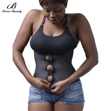 Lover Beauty Latex Waist Trainer Zipper Underbust Tummy Corset Body Shaper Waist Cincher Slimming Belt Plus Size Shapewear Women