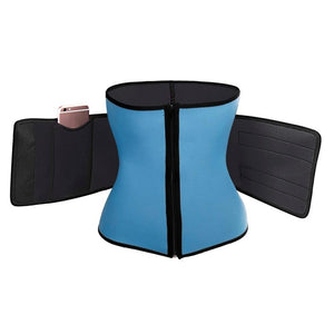 Women Neoprene Steel Boned Waist Trainer Underbust Corset For Weight Loss Workout Body Shaper Tummy Fat Burner Sweat