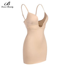 Lover Beauty Women's U Plunge Backless Strapless Bodysuit Shapewear Firm Control Body Shaper Slimming Bodysuits Sleeveless-C+